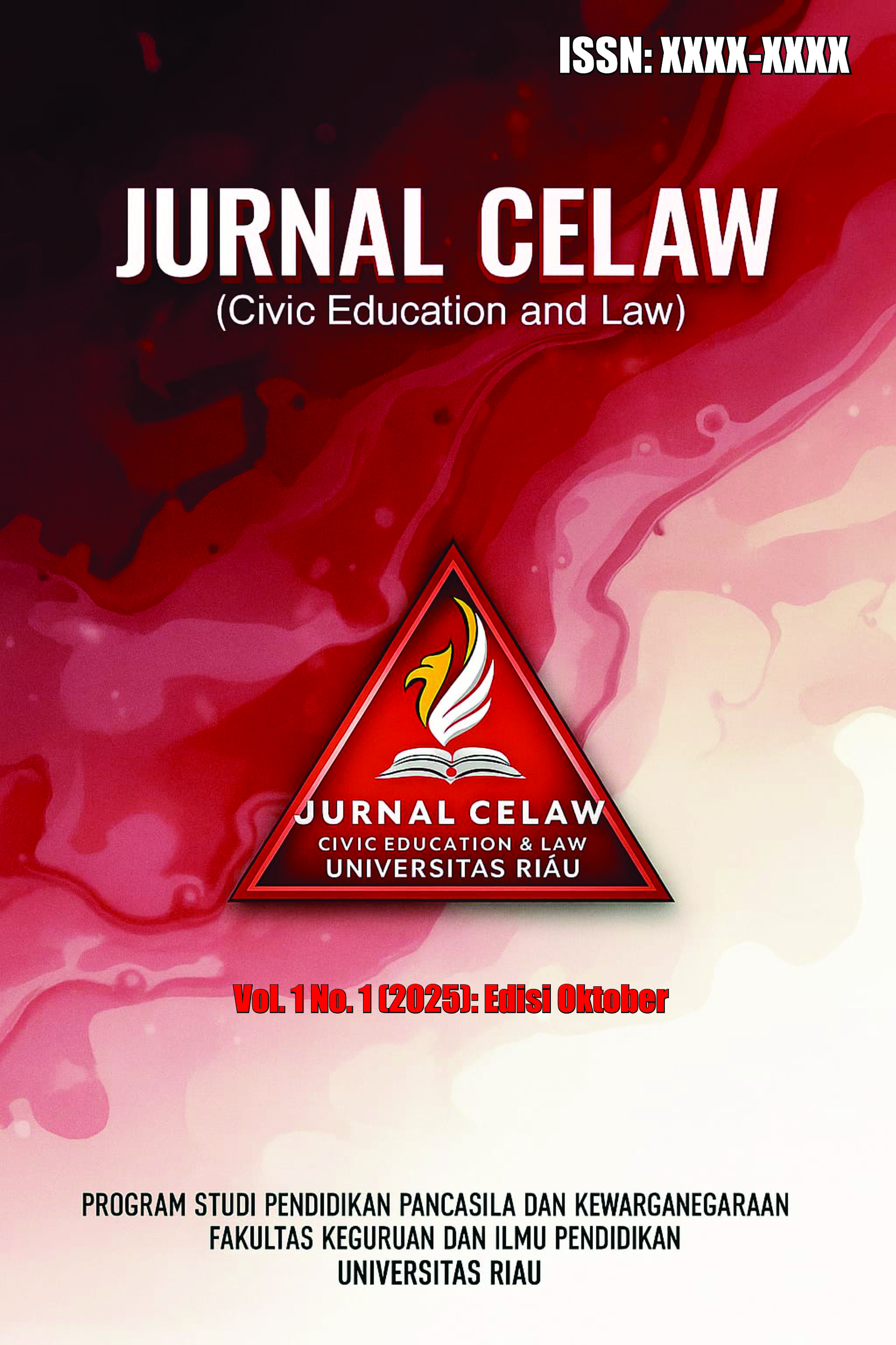 					View Vol. 1 No. 1 (2025): Jurnal Civic Education and Law (Edisi Oktober)
				