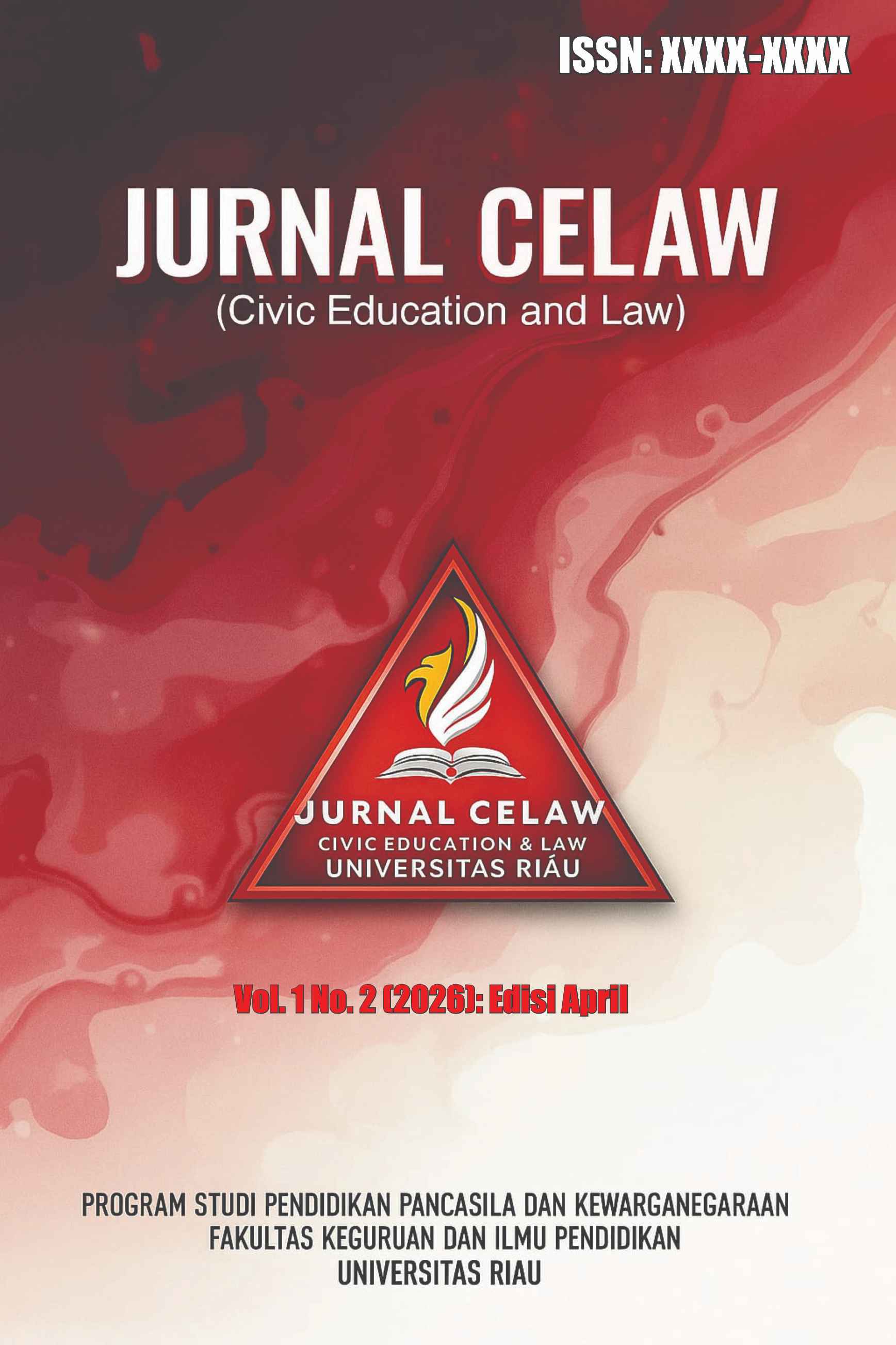 					View Vol. 1 No. 2 (2026): Jurnal Civic Education and Law (Edisi April)
				